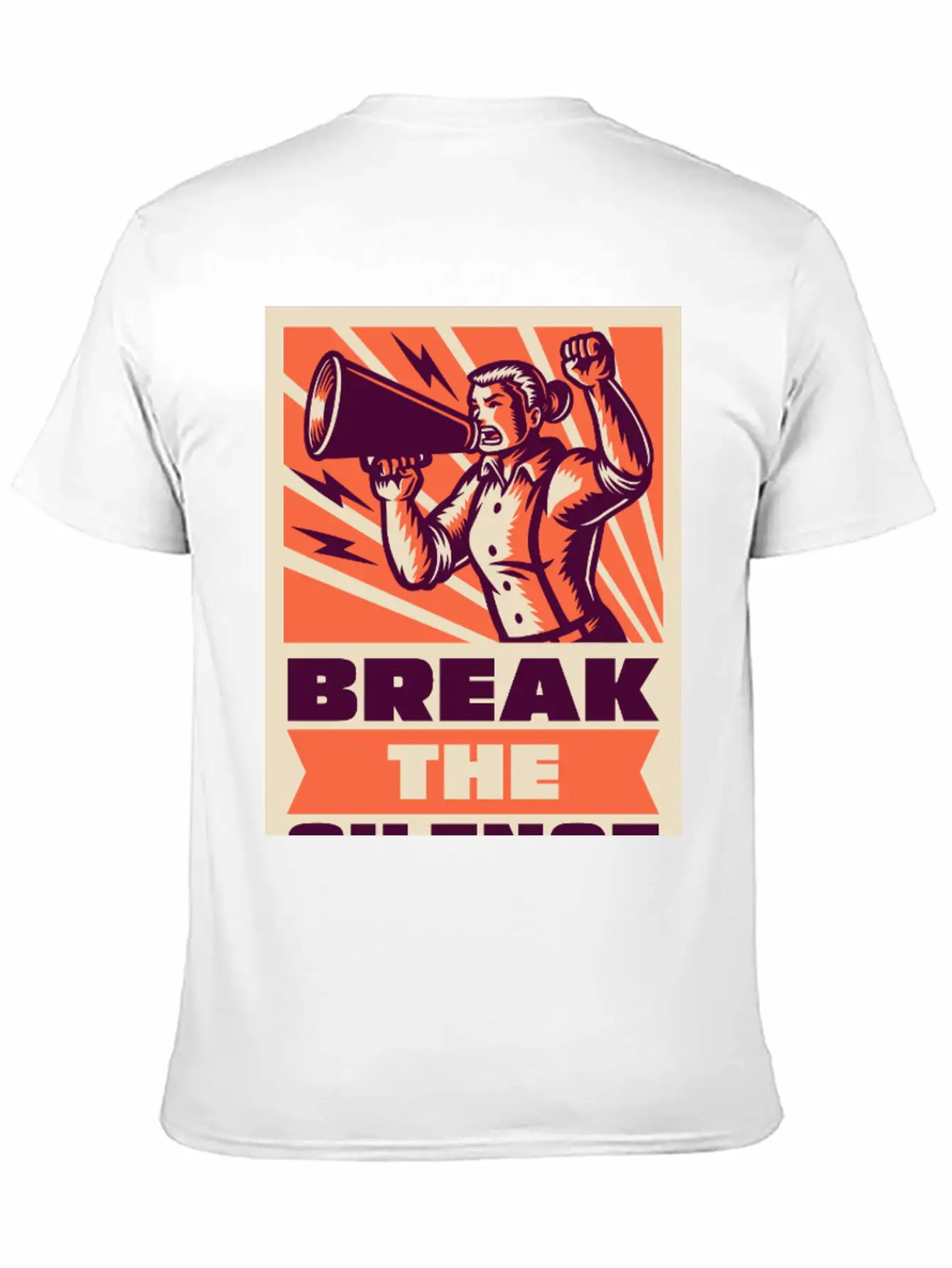 BREAK THE SILENCE Basic Graphic T-Shirt – Daily Comfort In Soft Cotton