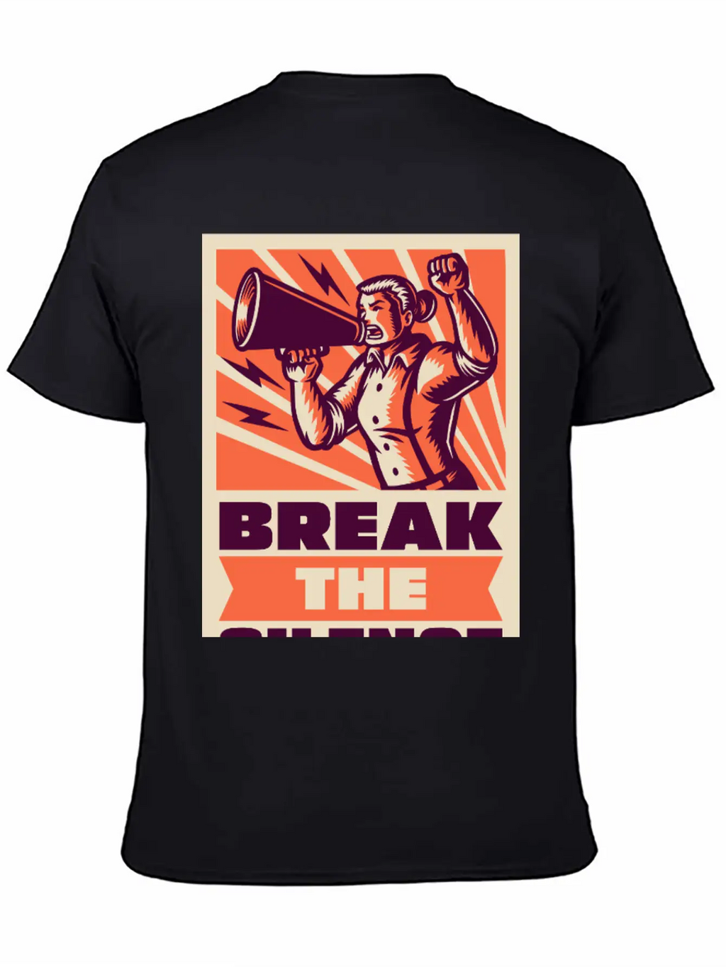 BREAK THE SILENCE Basic Graphic T-Shirt – Daily Comfort In Soft Cotton