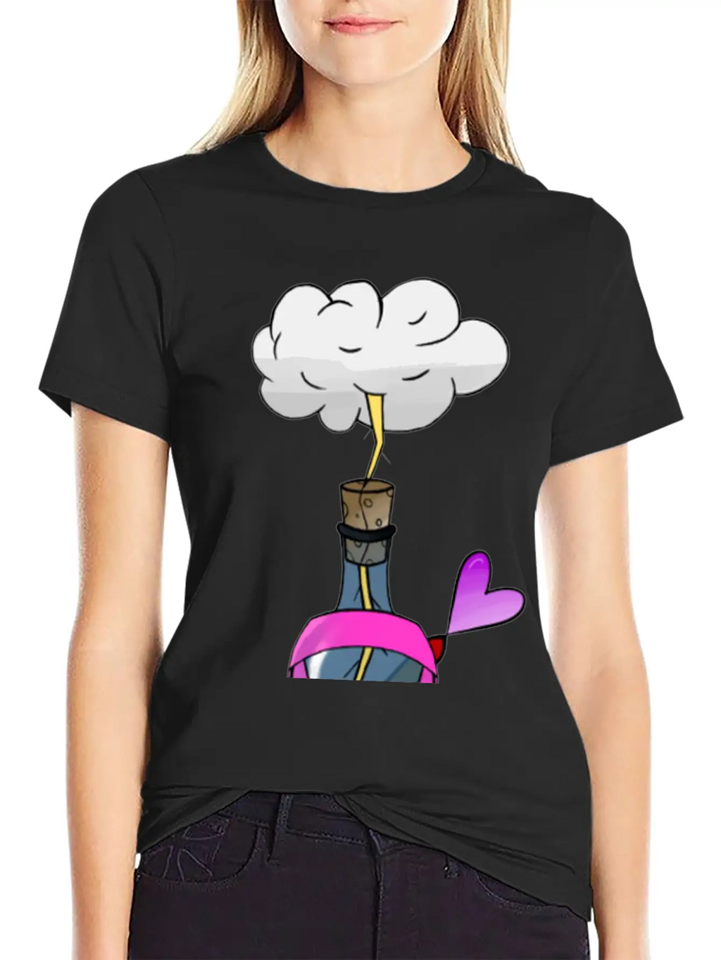 Breast Cancer Awareness : Electric Love Timeless Short Sleeve Tee – Comfy And Minimalist Design