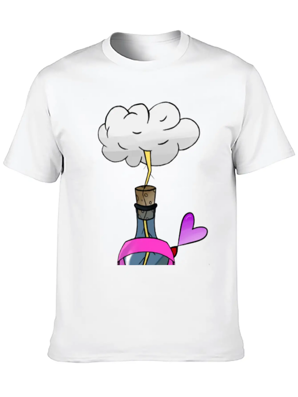 Breast Cancer Awareness : Electric Love Timeless Short Sleeve Tee – Comfy And Minimalist Design