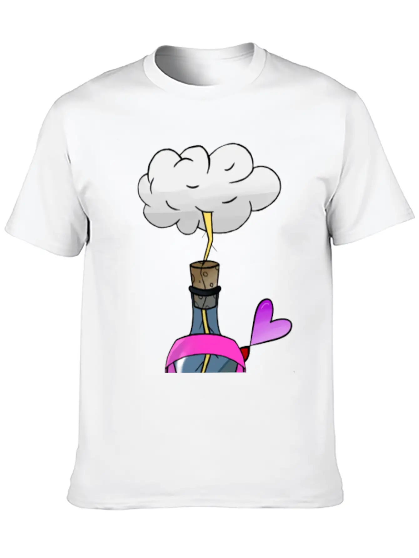 Breast Cancer Awareness : Electric Love Timeless Short Sleeve Tee – Comfy And Minimalist Design