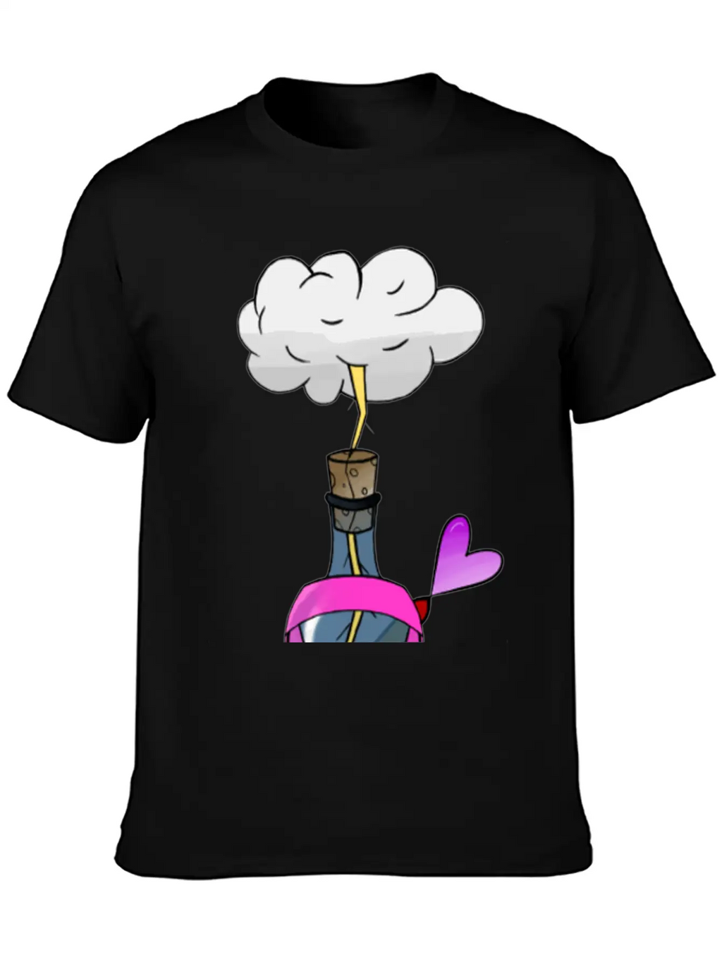 Breast Cancer Awareness : Electric Love Timeless Short Sleeve Tee – Comfy And Minimalist Design
