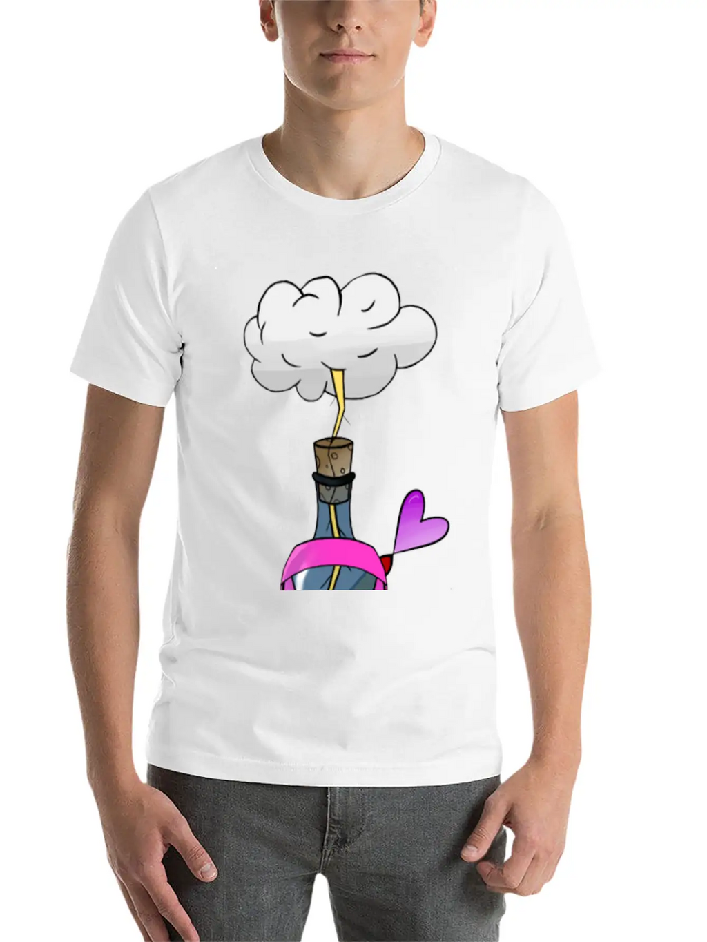 Breast Cancer Awareness : Electric Love Timeless Short Sleeve Tee – Comfy And Minimalist Design