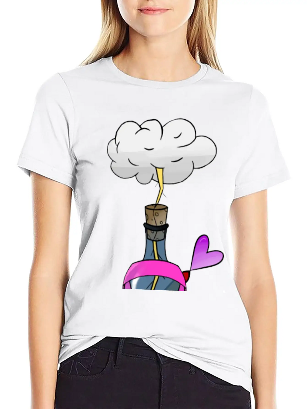 Breast Cancer Awareness : Electric Love Timeless Short Sleeve Tee – Comfy And Minimalist Design