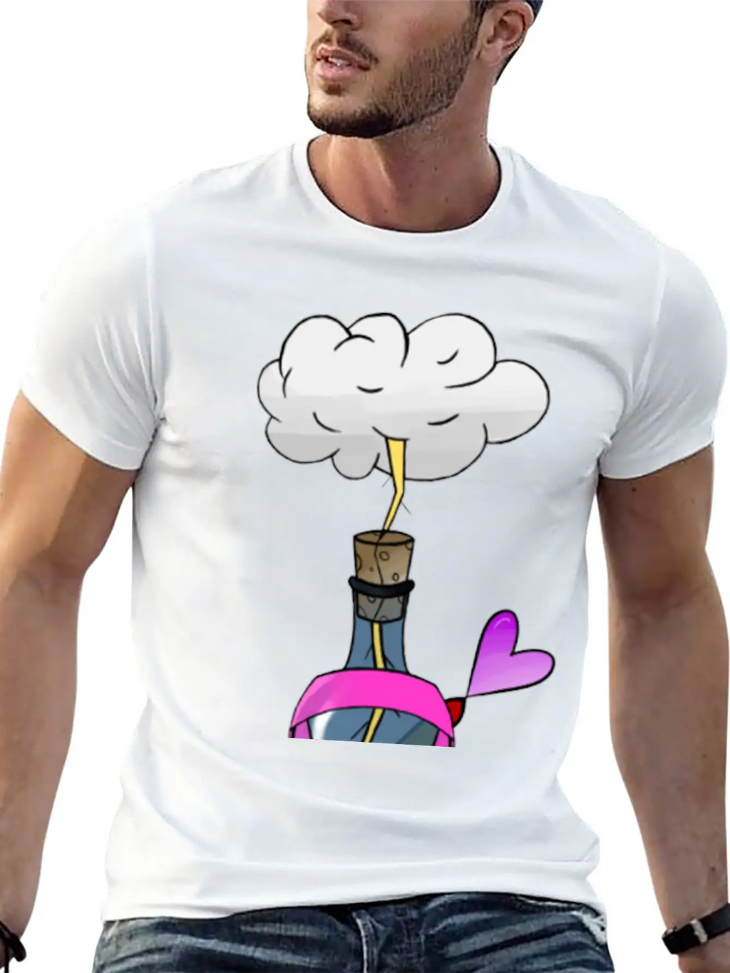 Breast Cancer Awareness : Electric Love Timeless Short Sleeve Tee – Comfy And Minimalist Design