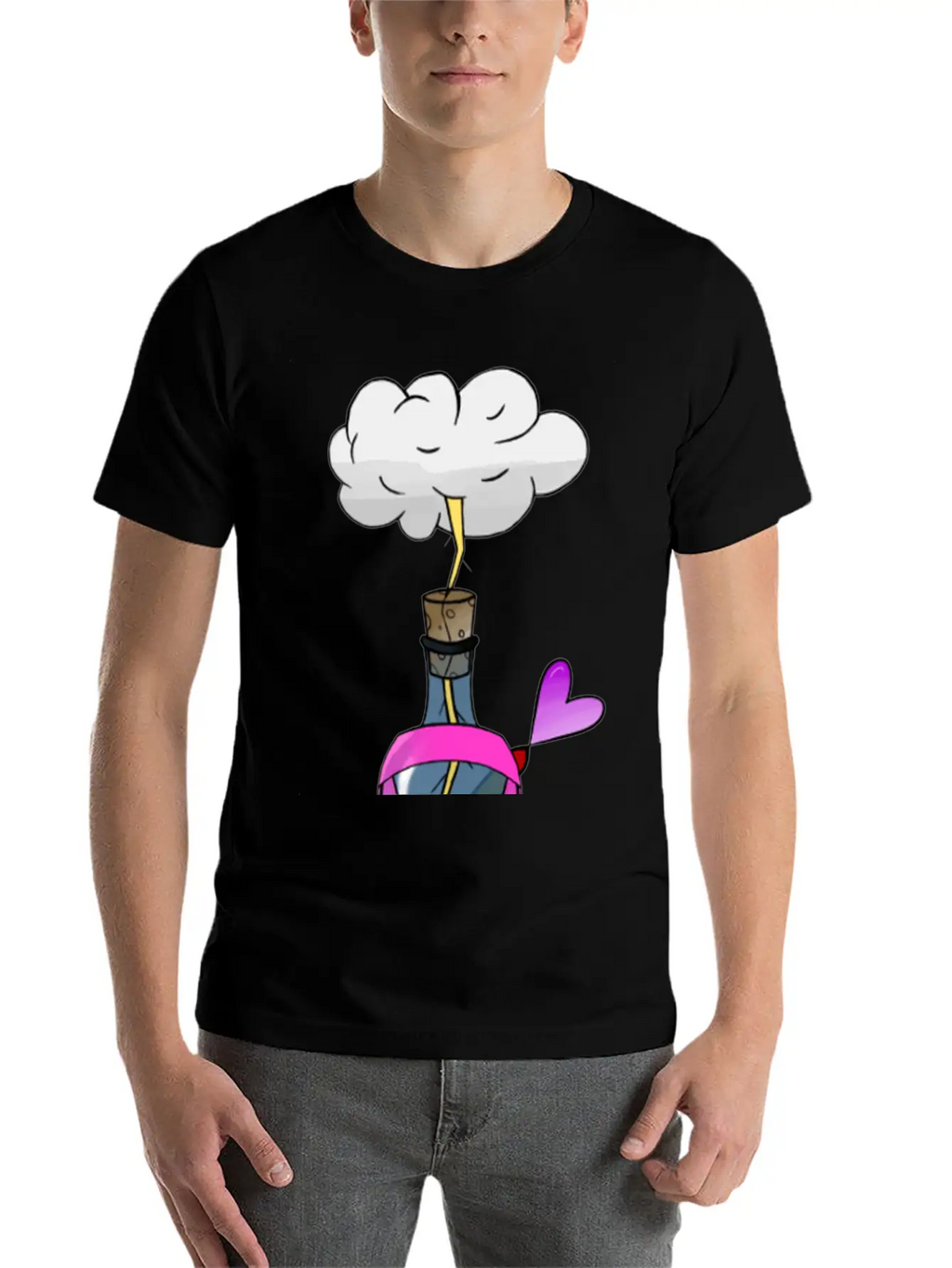 Breast Cancer Awareness : Electric Love Timeless Short Sleeve Tee – Comfy And Minimalist Design