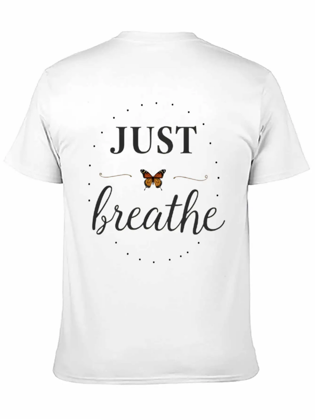 Breathe Deep, Live Free Basic Graphic T-Shirt – Daily Comfort In Soft Cotton