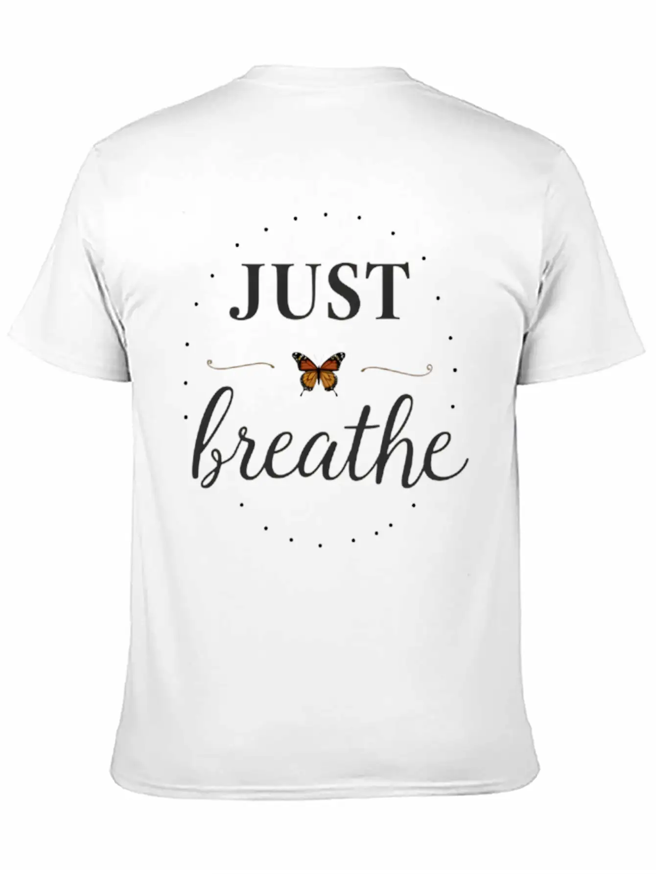 Breathe Deep, Live Free Basic Graphic T-Shirt – Daily Comfort In Soft Cotton