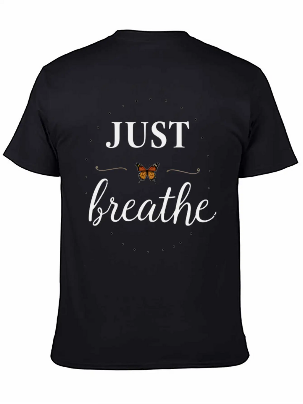 Breathe Deep, Live Free Basic Graphic T-Shirt – Daily Comfort In Soft Cotton