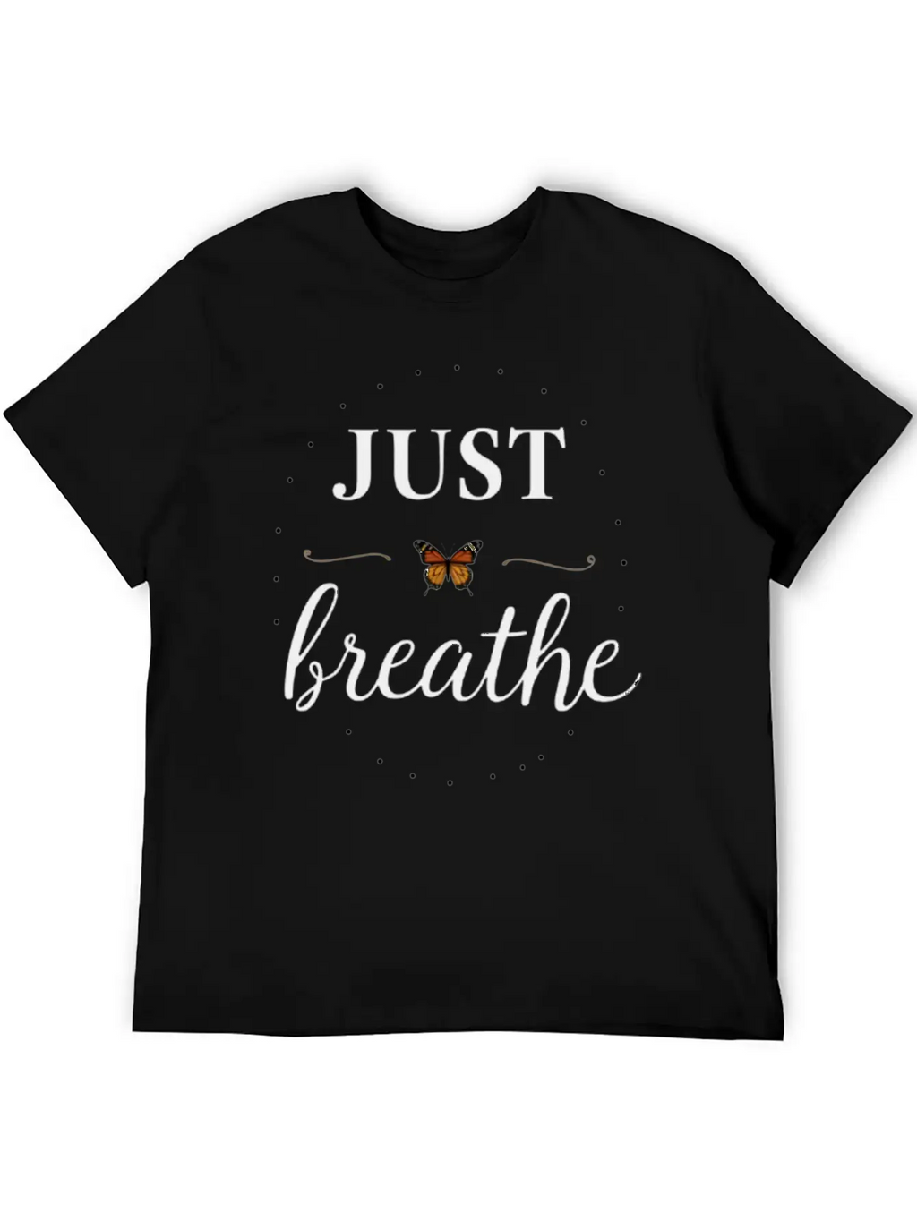 Breathe Deep, Live Free Basic Graphic T-Shirt – Daily Comfort In Soft Cotton