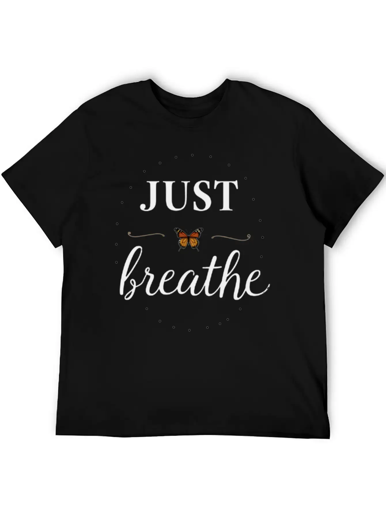 Breathe Deep, Live Free Basic Graphic T-Shirt – Daily Comfort In Soft Cotton