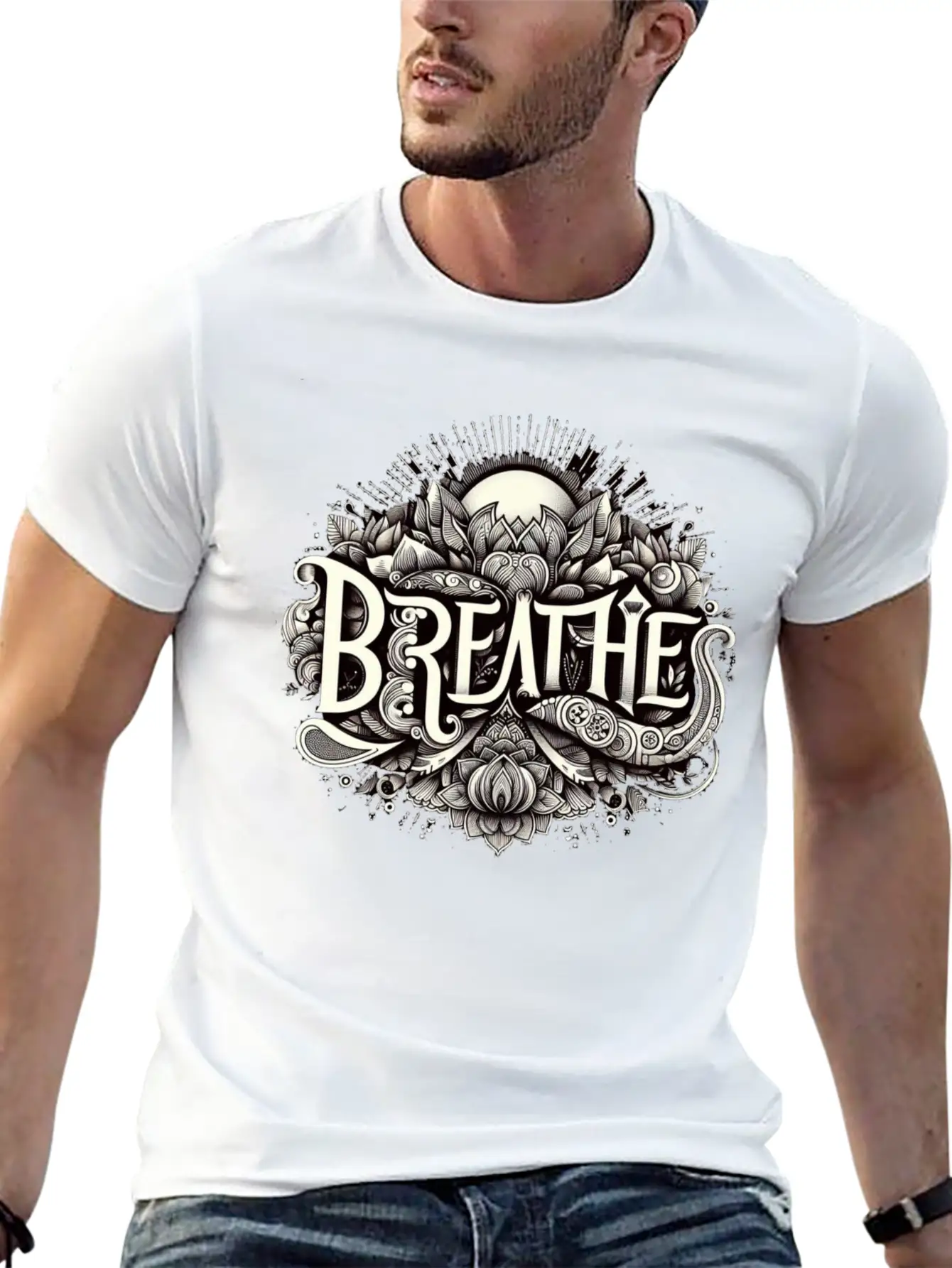 Breathe In Harmony Timeless Short Sleeve Tee – Comfy And Minimalist Design