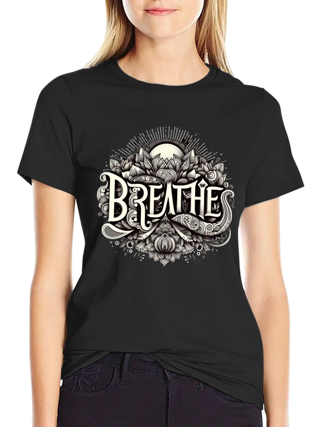 Breathe In Harmony Timeless Short Sleeve Tee – Comfy And Minimalist Design