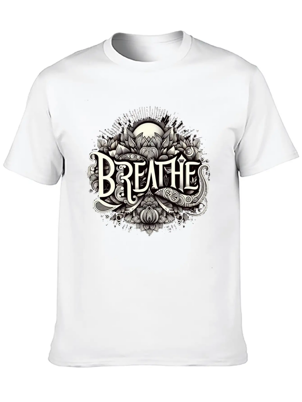 Breathe In Harmony Timeless Short Sleeve Tee – Comfy And Minimalist Design