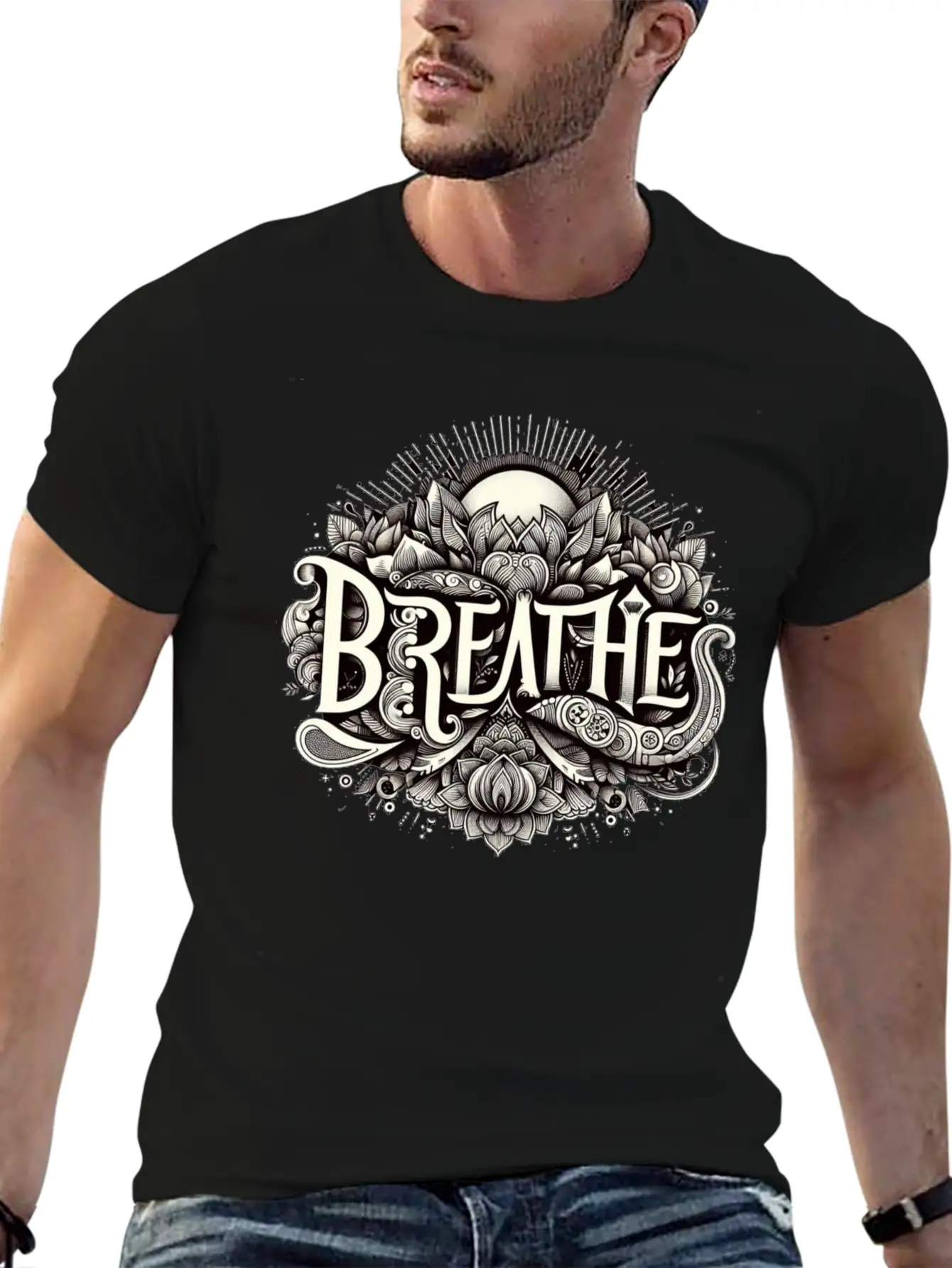 Breathe In Harmony Timeless Short Sleeve Tee – Comfy And Minimalist Design