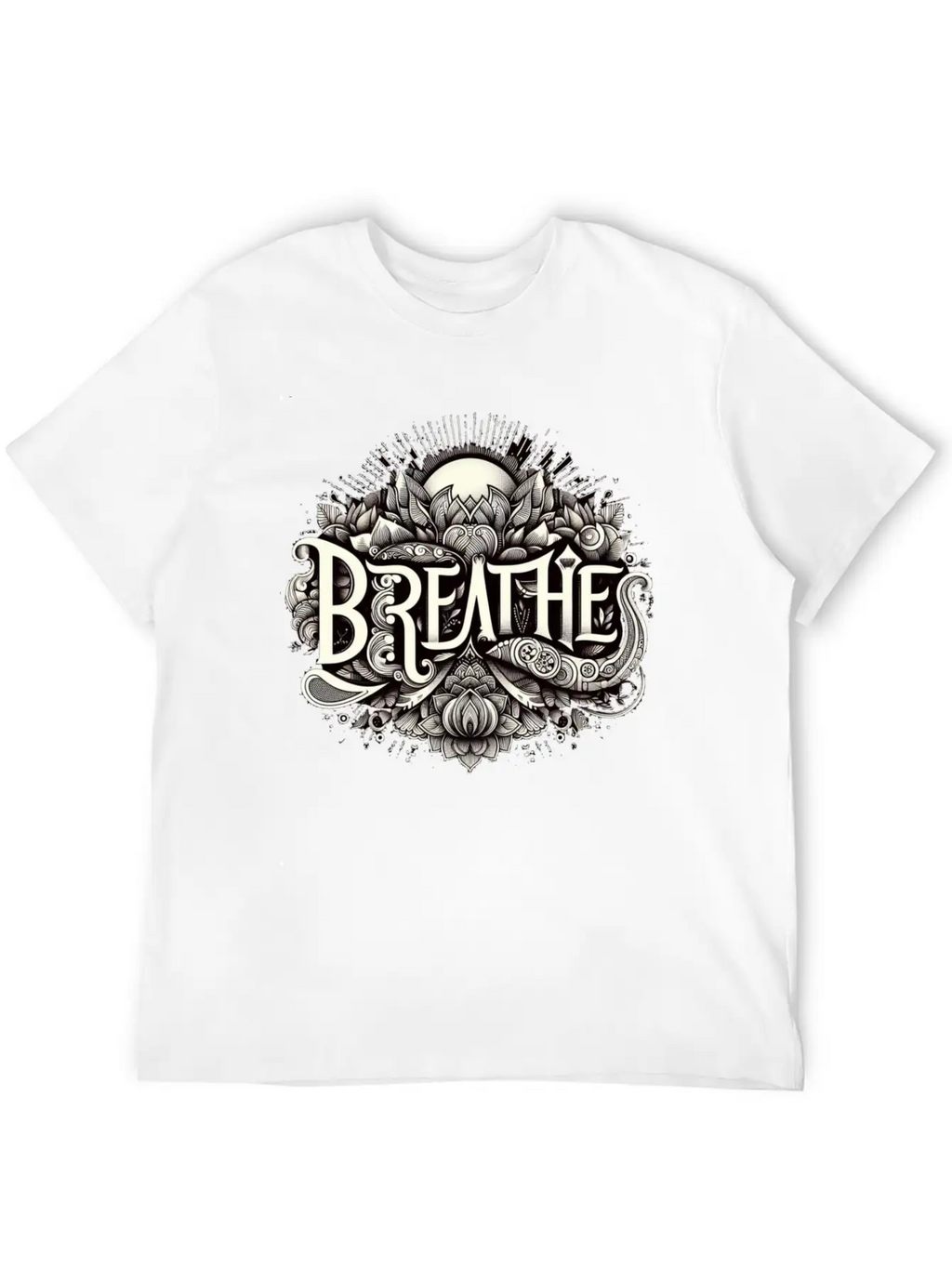 Breathe In Harmony Timeless Short Sleeve Tee – Comfy And Minimalist Design