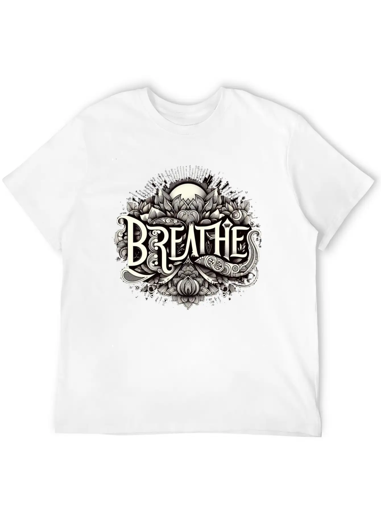 Breathe In Harmony Timeless Short Sleeve Tee – Comfy And Minimalist Design