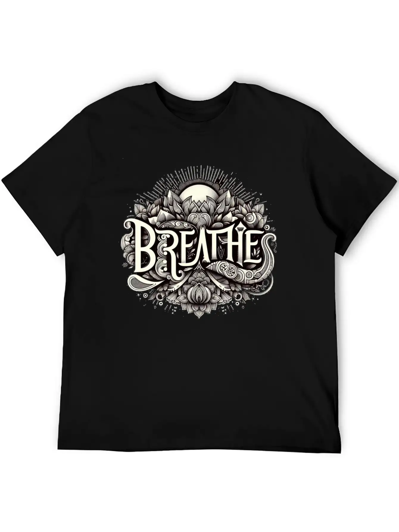 Breathe In Harmony Timeless Short Sleeve Tee – Comfy And Minimalist Design