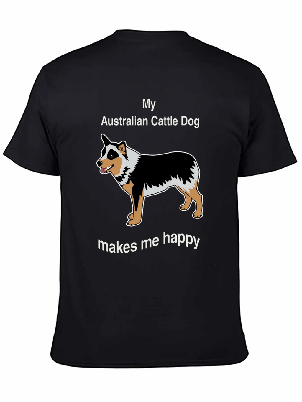 Breed Dog Standing Pet Happy Gift Idea Breathable Soft Cotton T-Shirt – Timeless Casual Look