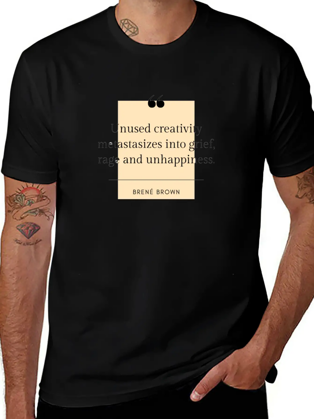 Brene Brown Quote On Creativity Classic Cotton Tee – Unisex Comfort For Any Season
