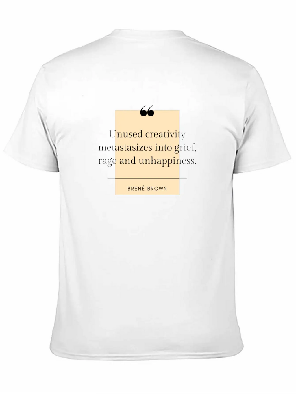 Brene Brown Quote On Creativity Classic Cotton Tee – Unisex Comfort For Any Season