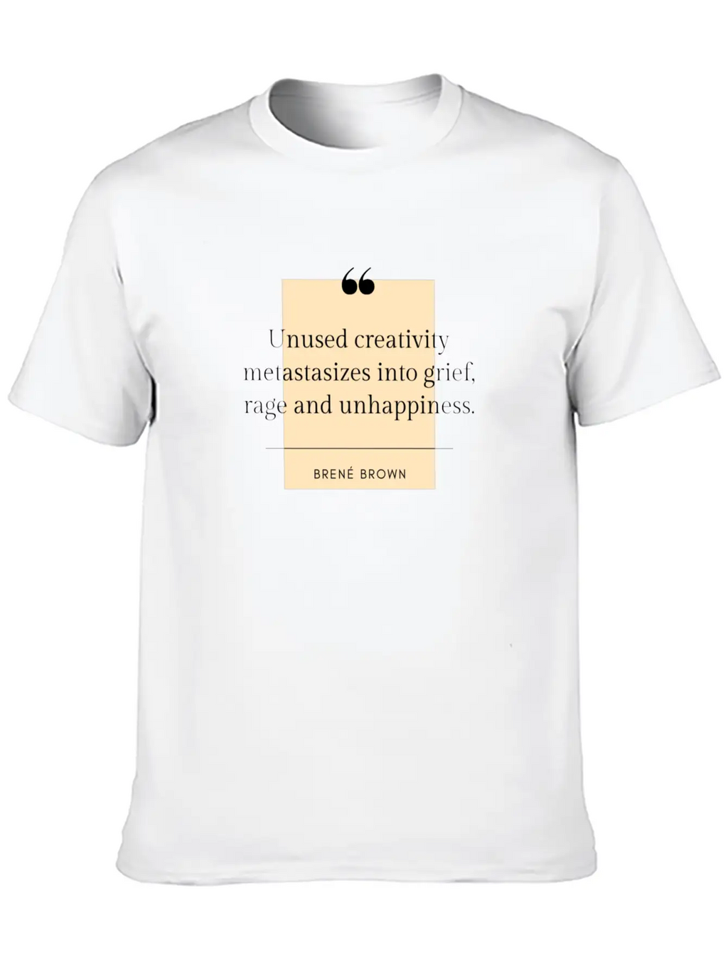Brene Brown Quote On Creativity Classic Cotton Tee – Unisex Comfort For Any Season