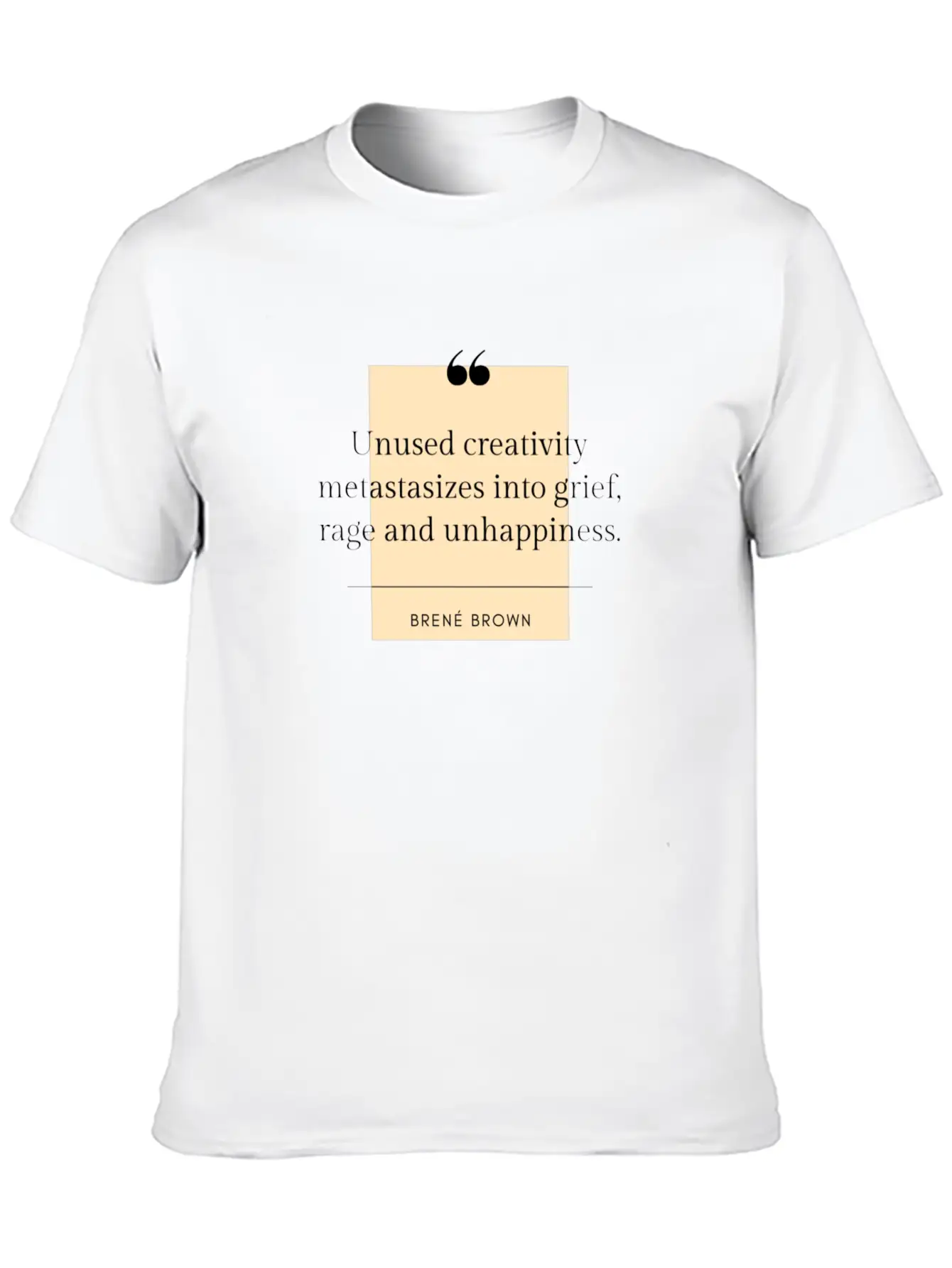 Brene Brown Quote On Creativity Classic Cotton Tee – Unisex Comfort For Any Season