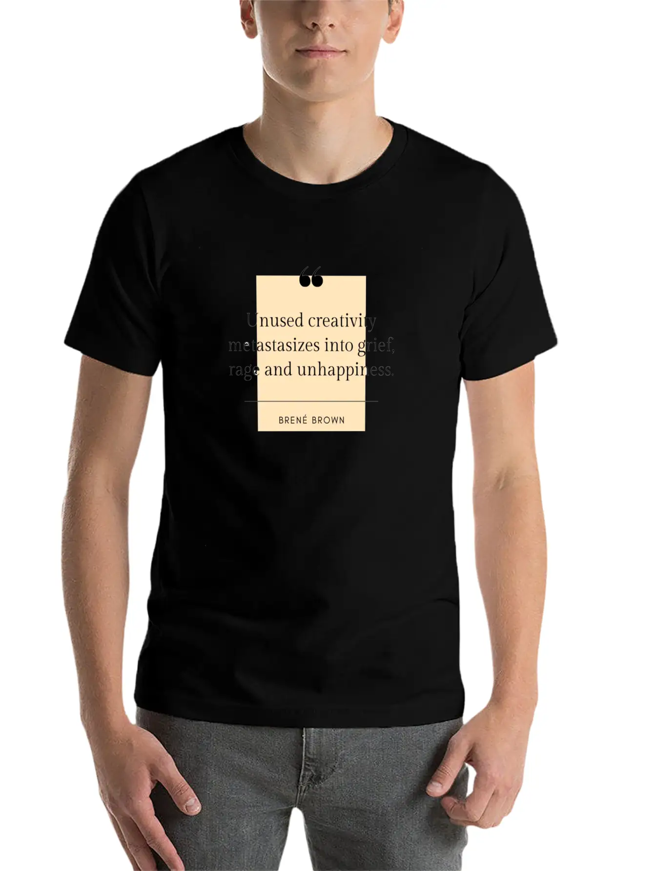 Brene Brown Quote On Creativity Classic Cotton Tee – Unisex Comfort For Any Season