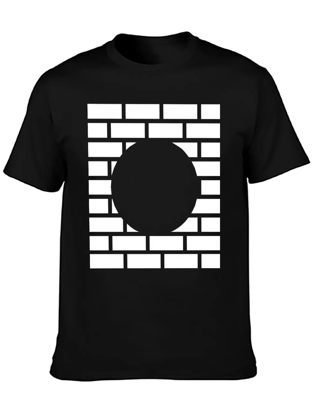 Brick Stone Wall Round Hole Breathable Graphic T-Shirt – Perfect For Casual Days