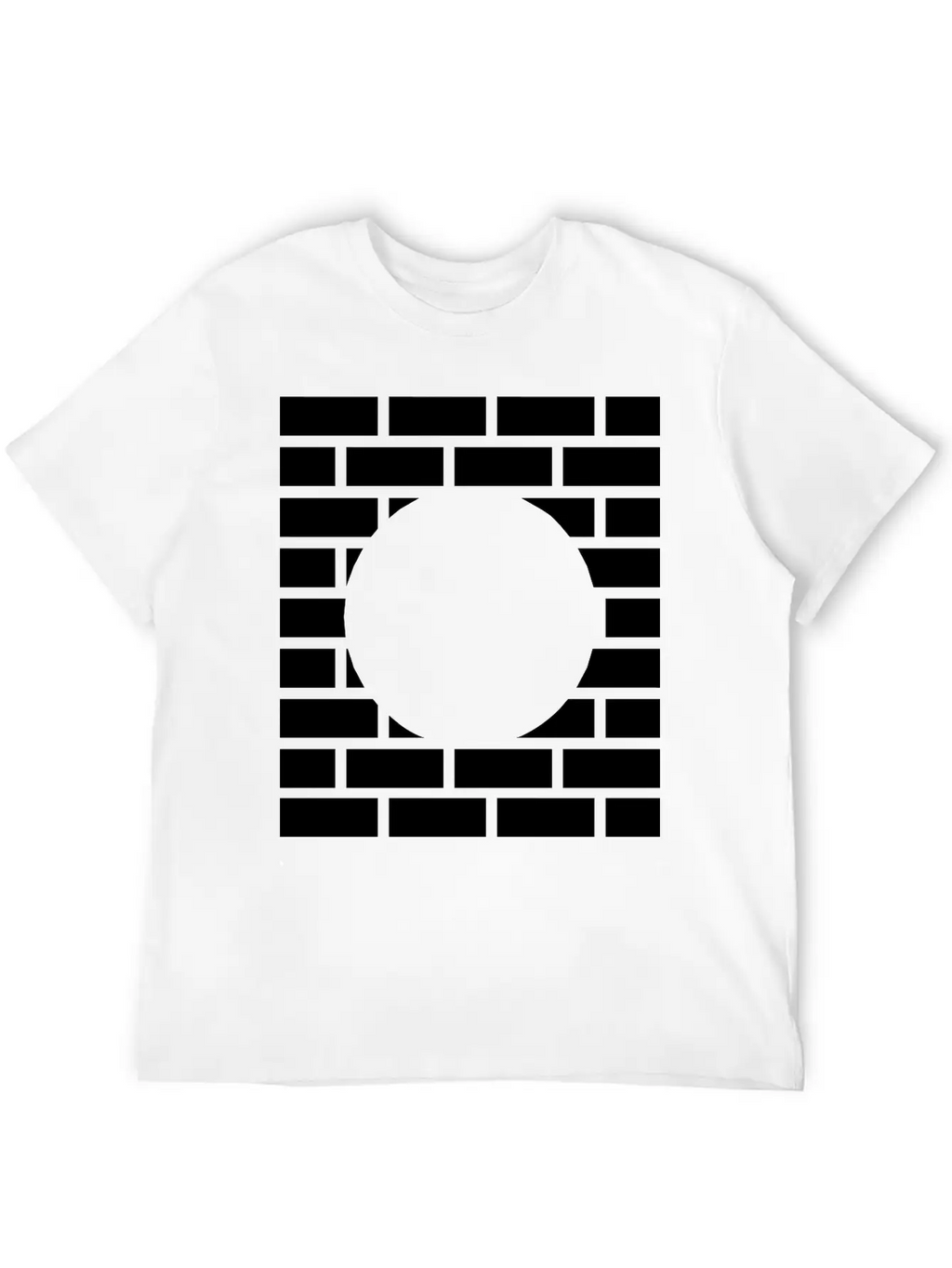 Brick Stone Wall Round Hole Breathable Graphic T-Shirt – Perfect For Casual Days