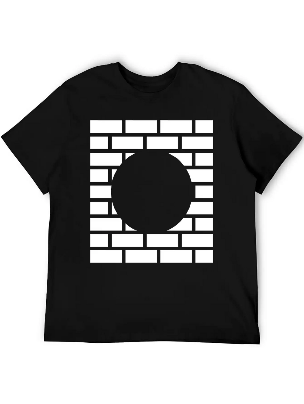 Brick Stone Wall Round Hole Breathable Graphic T-Shirt – Perfect For Casual Days