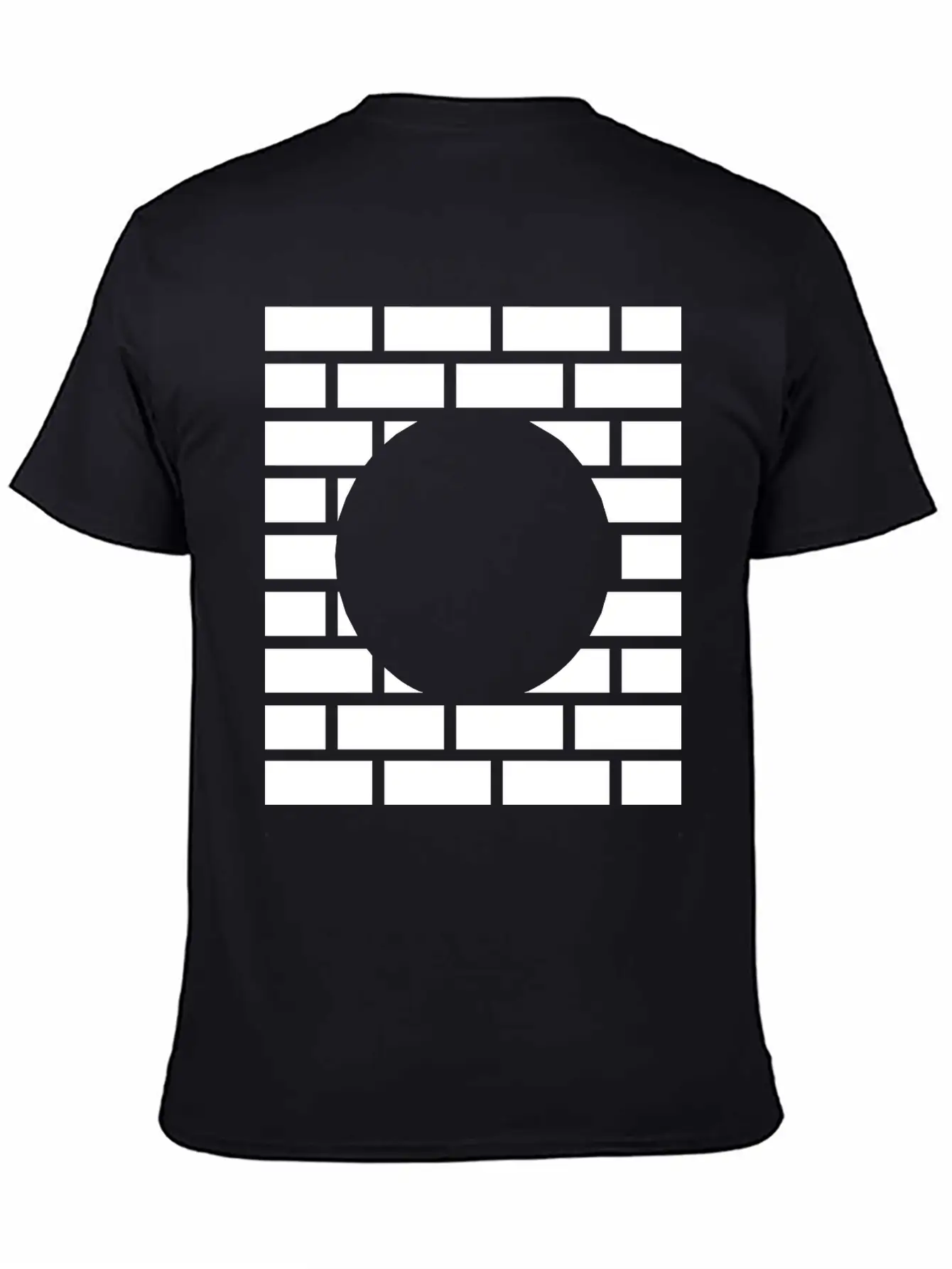 Brick Stone Wall Round Hole Breathable Graphic T-Shirt – Perfect For Casual Days