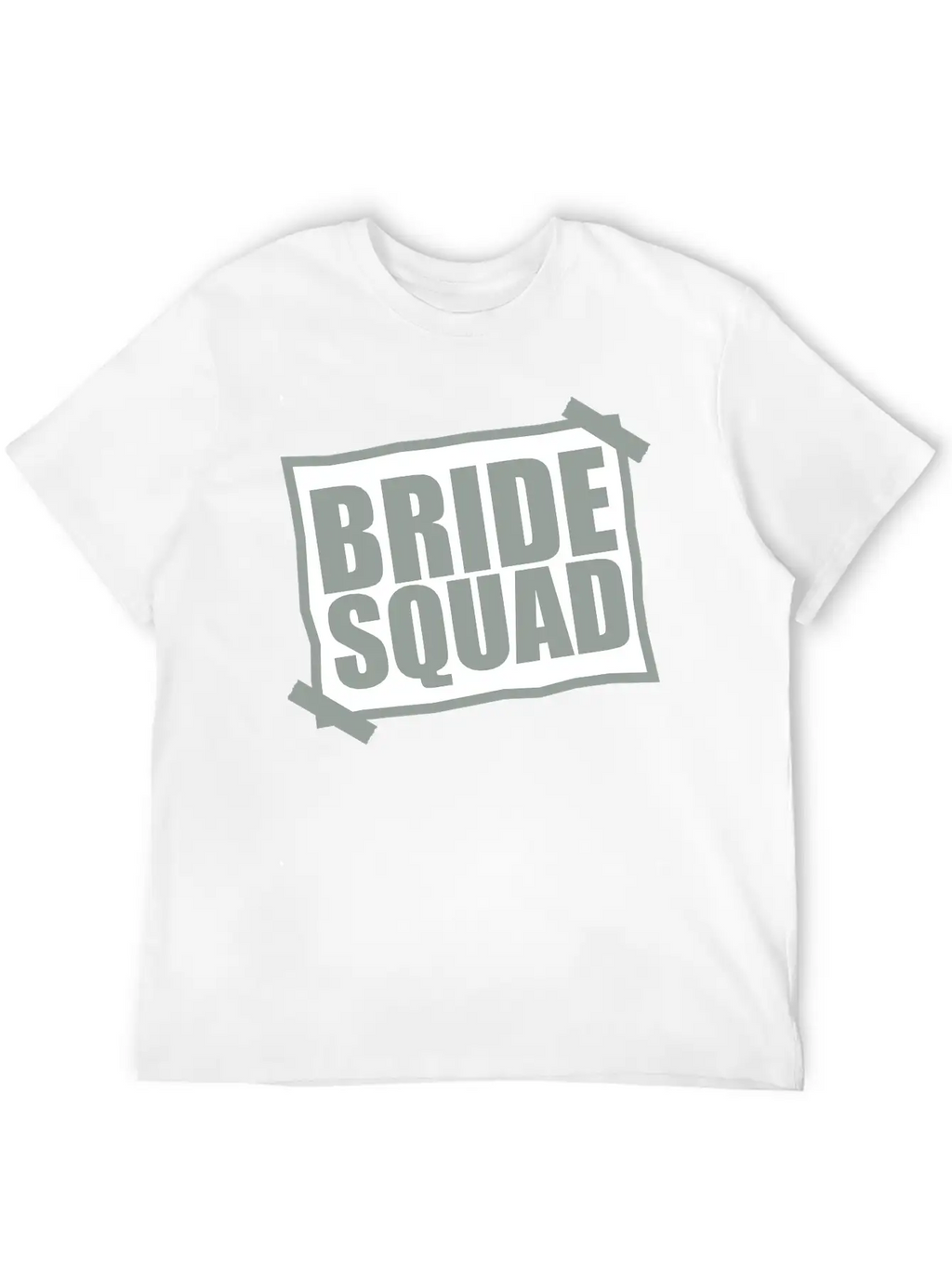 Bride Squad Note Slip Pasted Wedding Marry Engaged Basic Graphic T-Shirt – Daily Comfort In Soft Cotton
