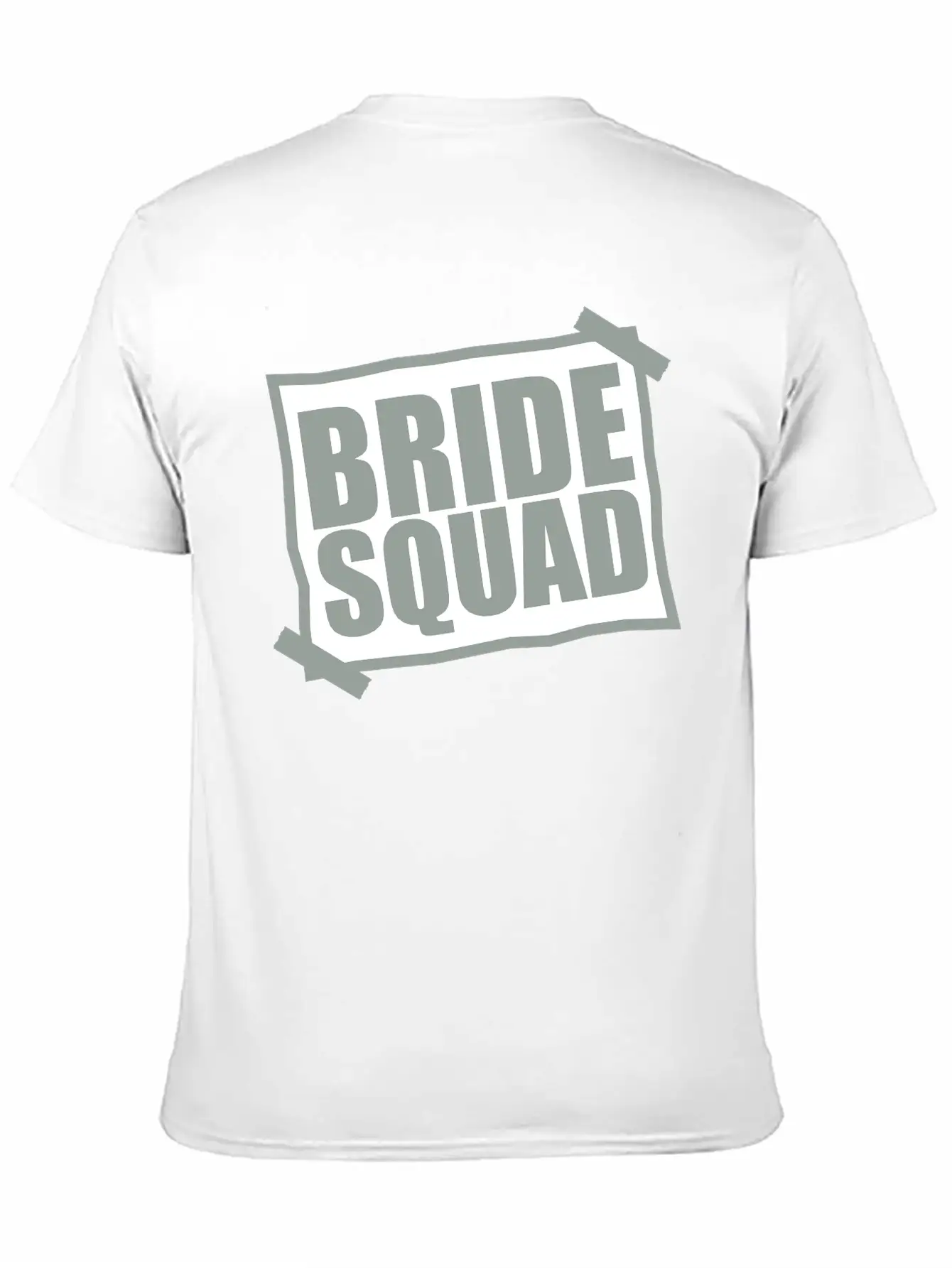 Bride Squad Note Slip Pasted Wedding Marry Engaged Basic Graphic T-Shirt – Daily Comfort In Soft Cotton