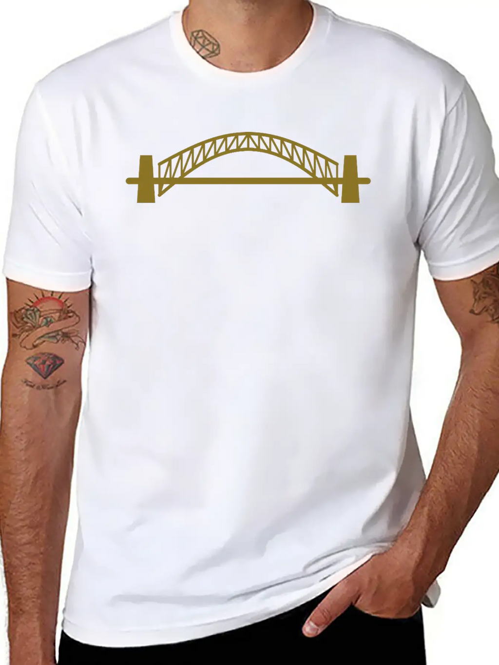 Bridge Essential Cotton Tee For Daily Outfits – Unisex Style