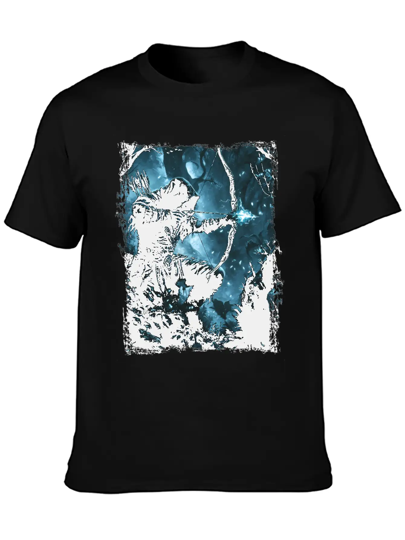 Bright Shadow Forest Archer Stylish Everyday T-Shirt – Unisex Basic Cotton Tee