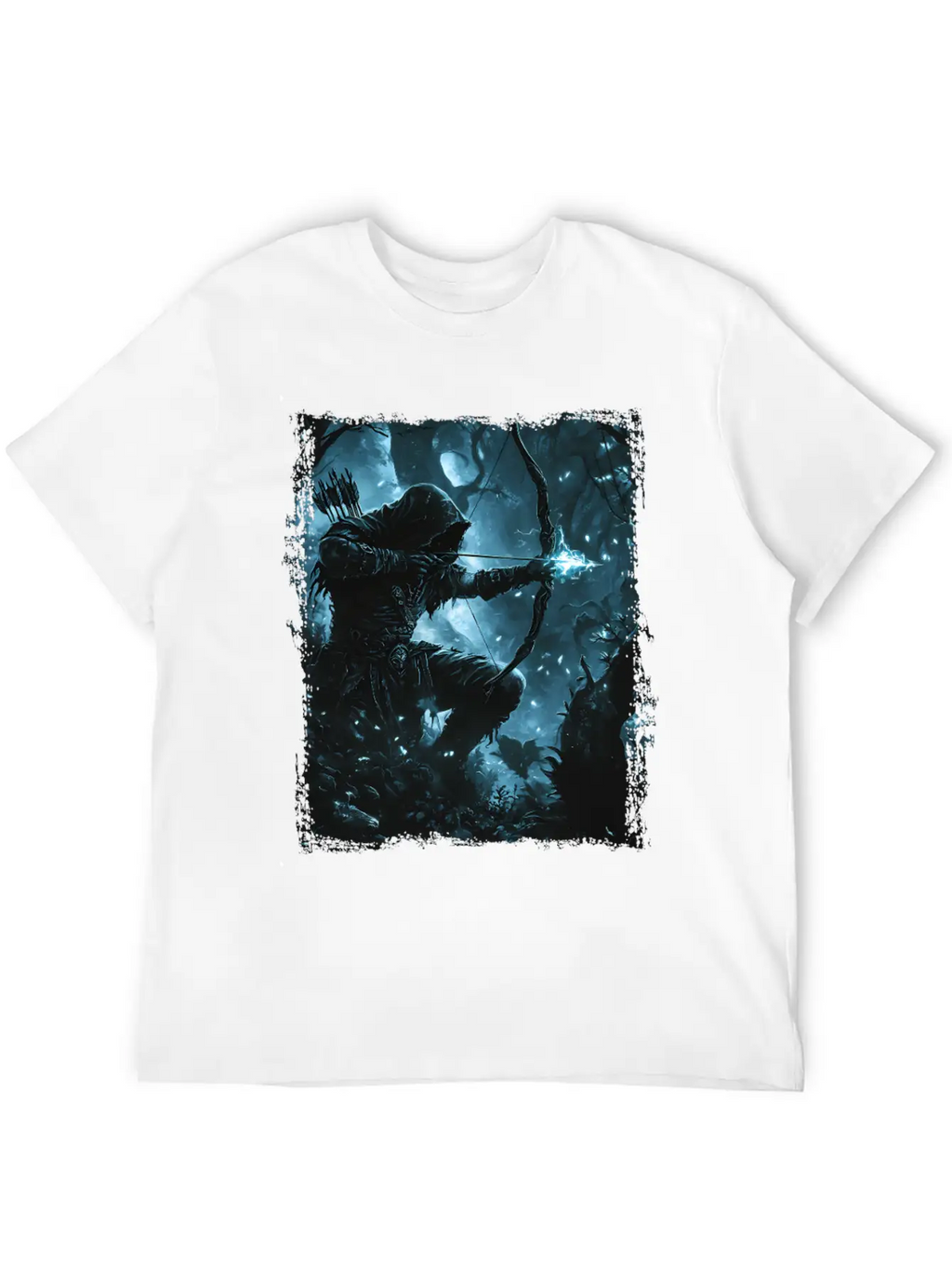 Bright Shadow Forest Archer Stylish Everyday T-Shirt – Unisex Basic Cotton Tee