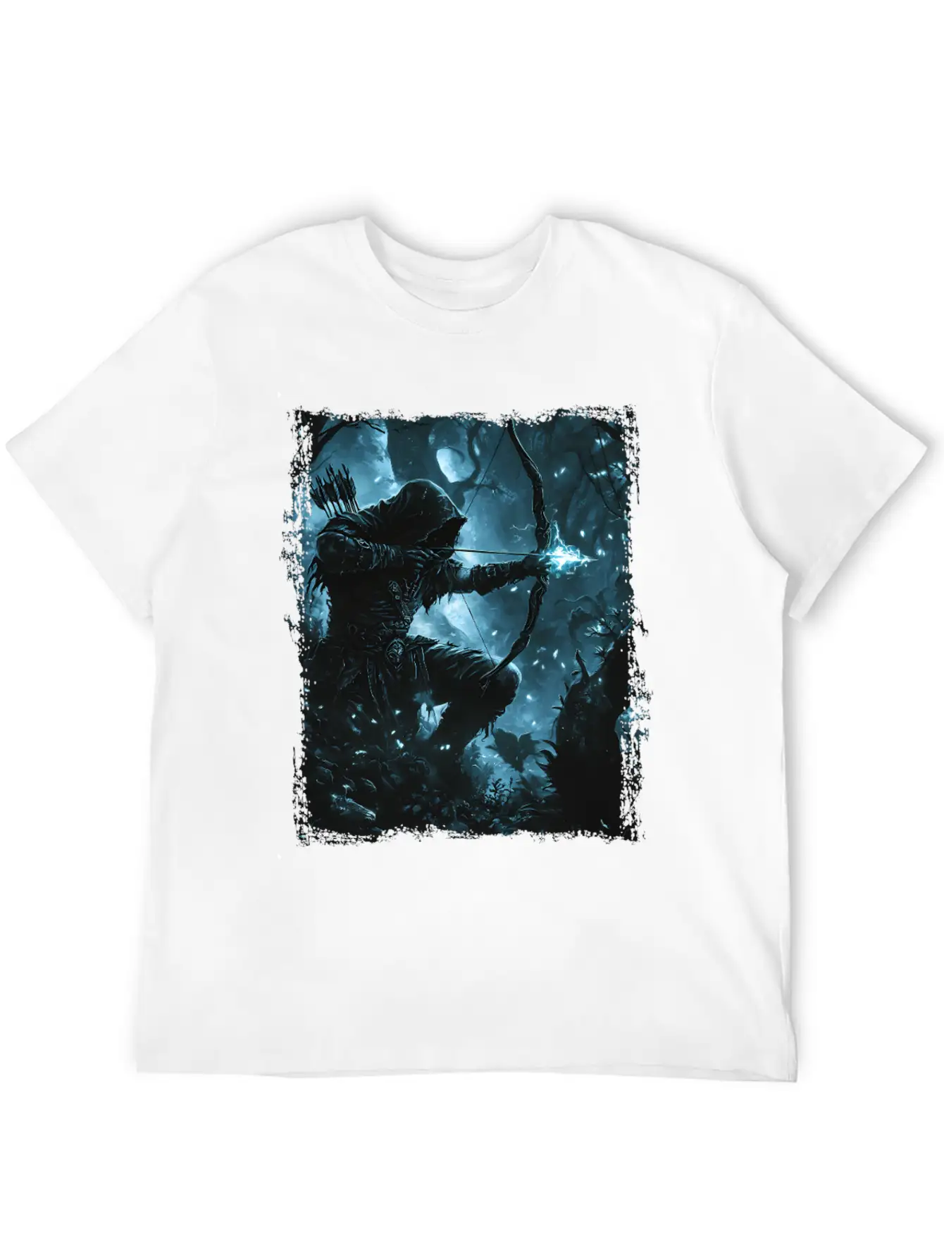 Bright Shadow Forest Archer Stylish Everyday T-Shirt – Unisex Basic Cotton Tee