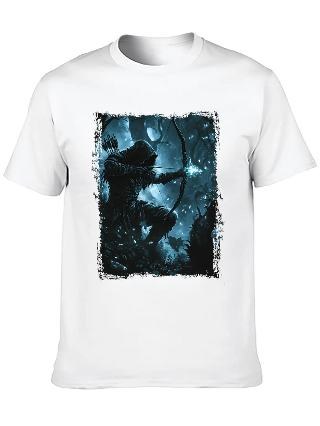 Bright Shadow Forest Archer Stylish Everyday T-Shirt – Unisex Basic Cotton Tee