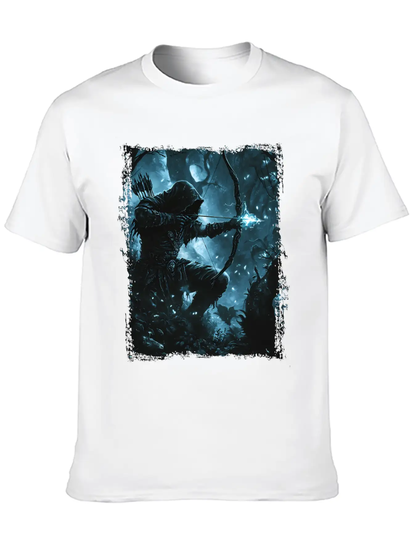 Bright Shadow Forest Archer Stylish Everyday T-Shirt – Unisex Basic Cotton Tee