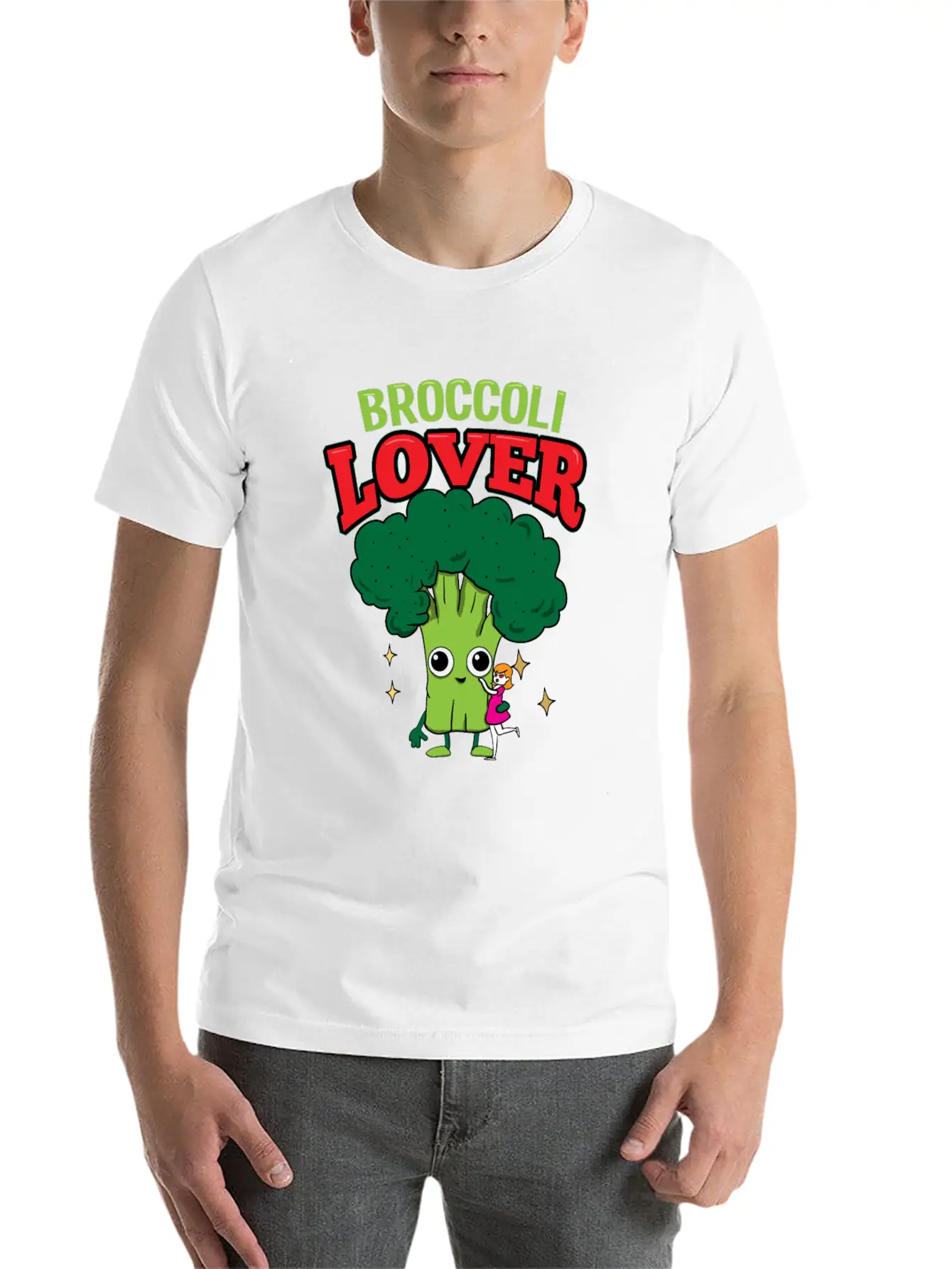 Broccoli Healthy Vegetarian Vegan School Gift Classic Cotton Tee – Unisex Comfort For Any Season