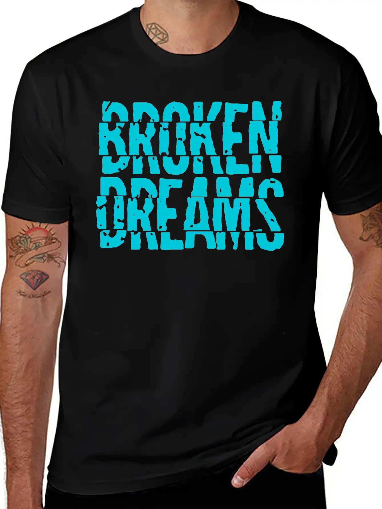 Broken Dreams Basic Graphic T-Shirt – Daily Comfort In Soft Cotton