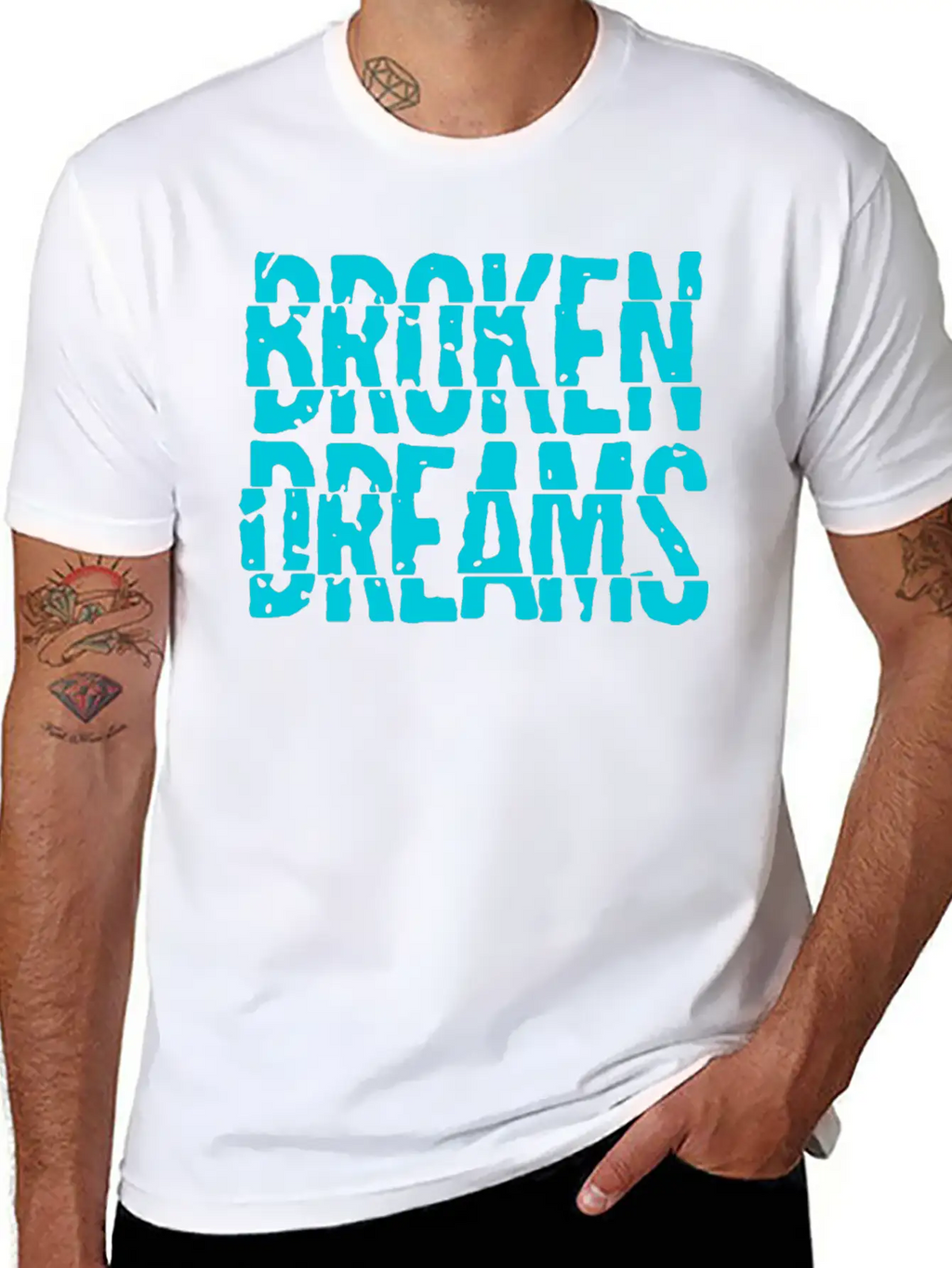 Broken Dreams Basic Graphic T-Shirt – Daily Comfort In Soft Cotton