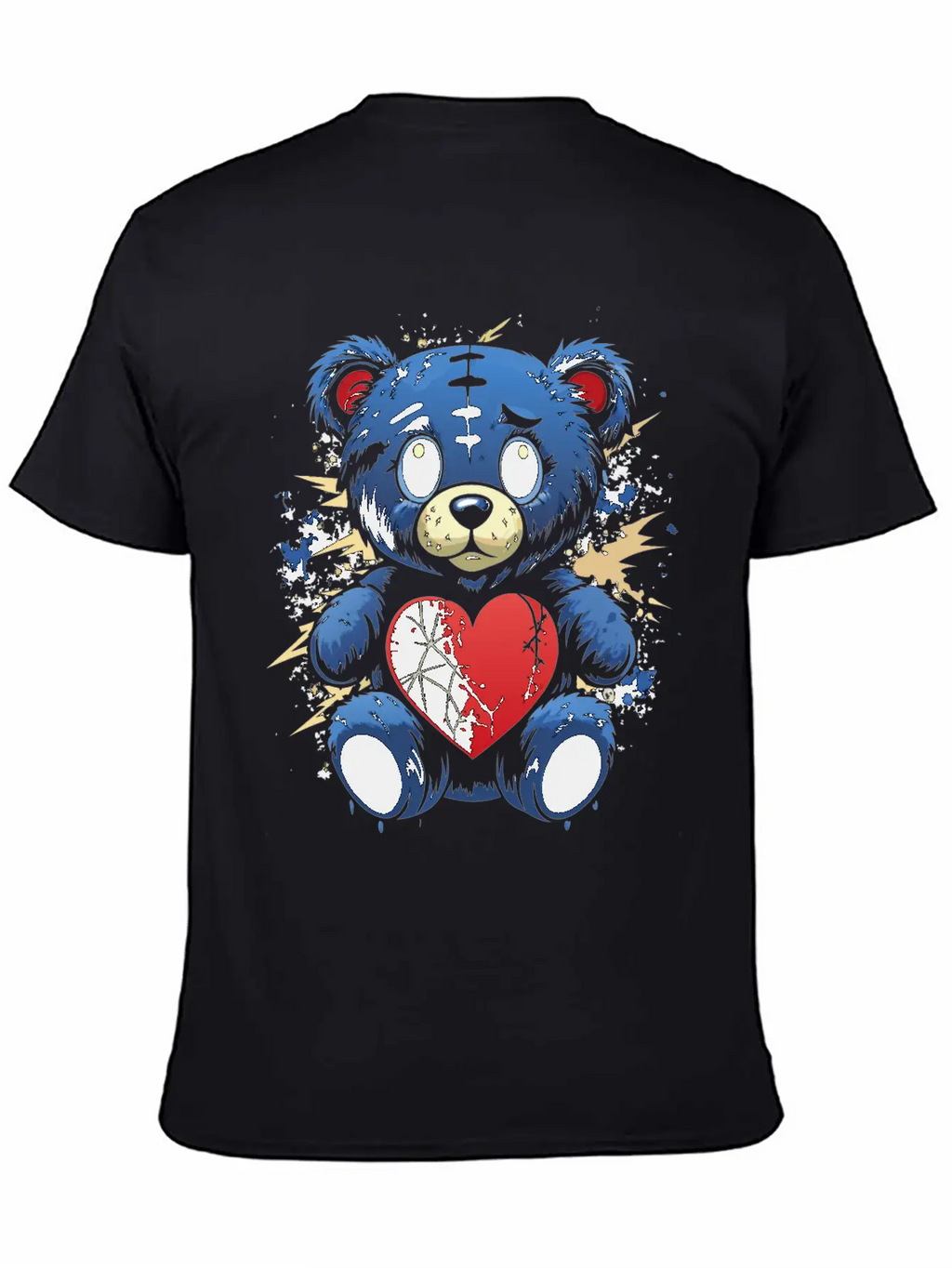 BROKEN HEART BEAR Classic Cotton Tee – Unisex Comfort For Any Season