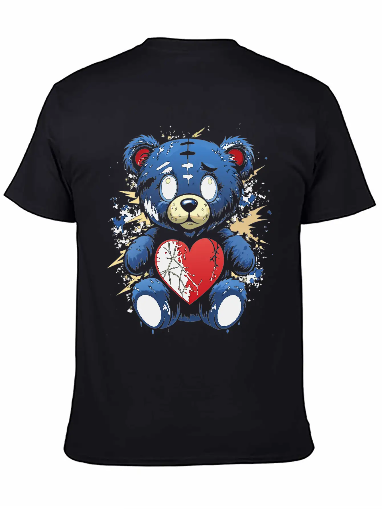 BROKEN HEART BEAR Classic Cotton Tee – Unisex Comfort For Any Season