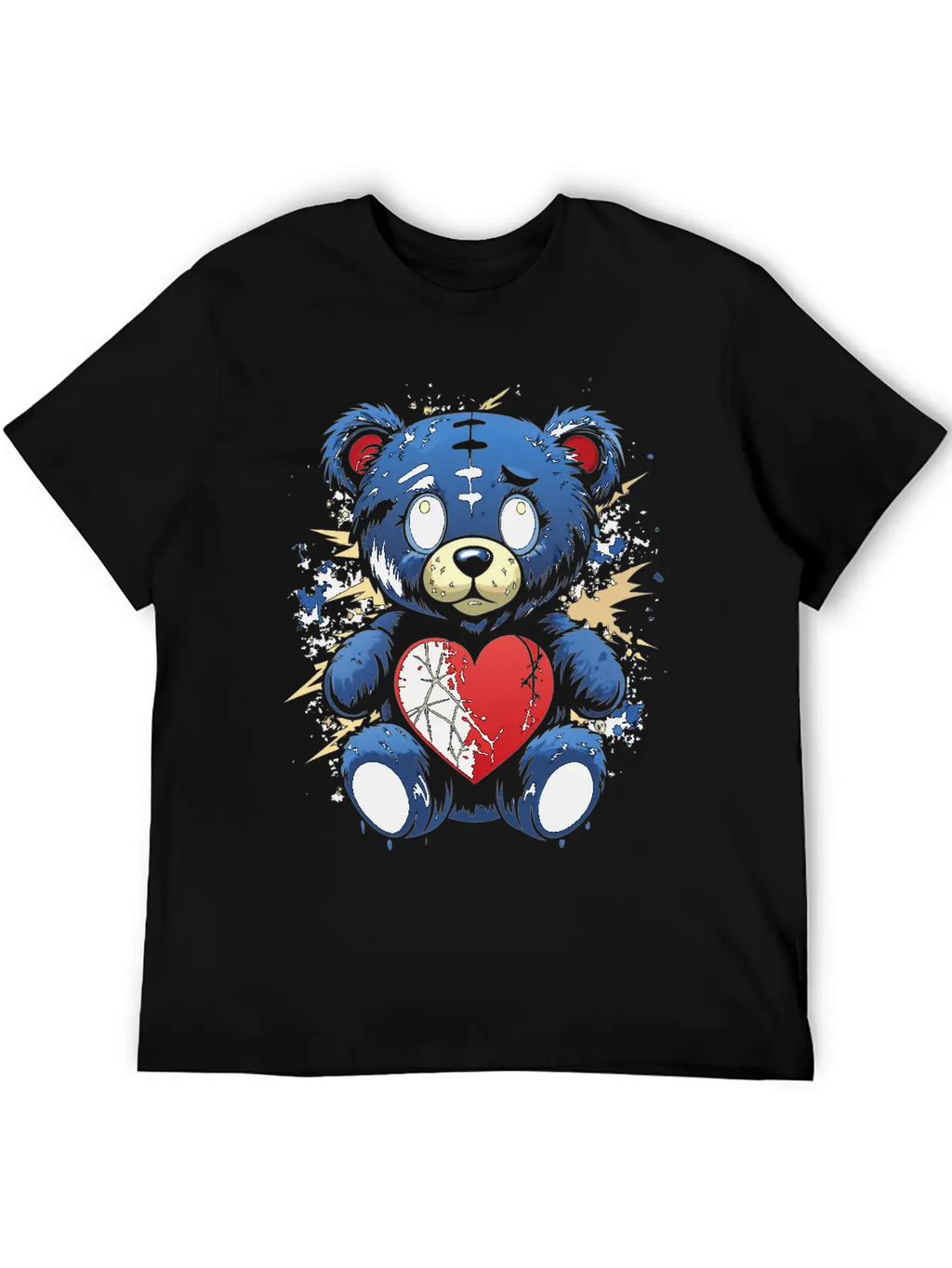 BROKEN HEART BEAR Classic Cotton Tee – Unisex Comfort For Any Season