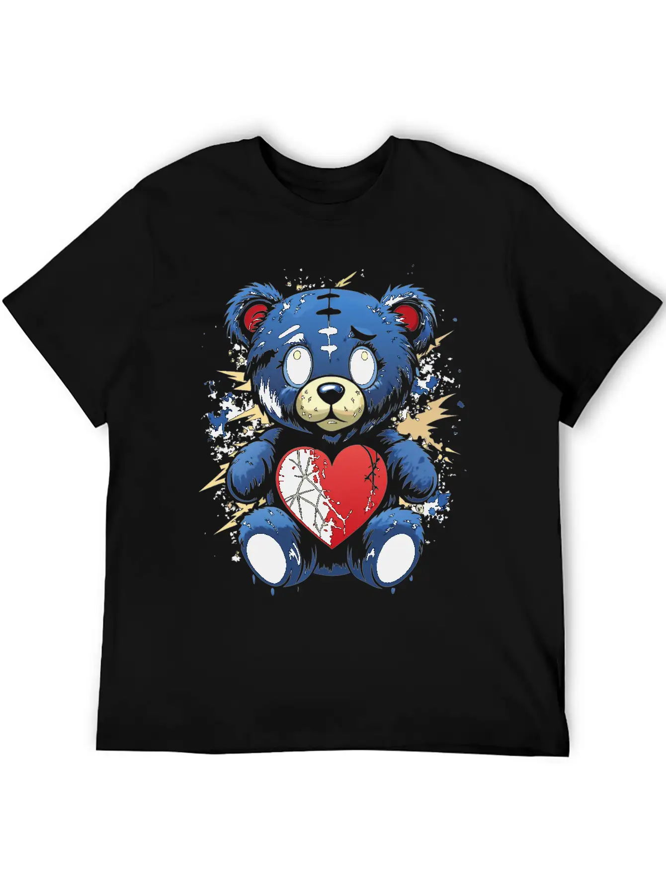 BROKEN HEART BEAR Classic Cotton Tee – Unisex Comfort For Any Season