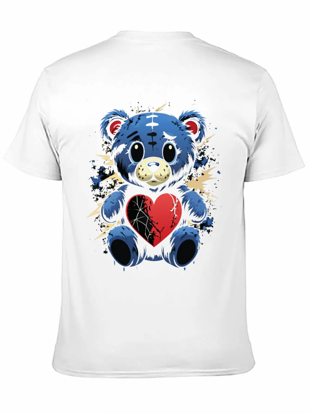 BROKEN HEART BEAR Classic Cotton Tee – Unisex Comfort For Any Season