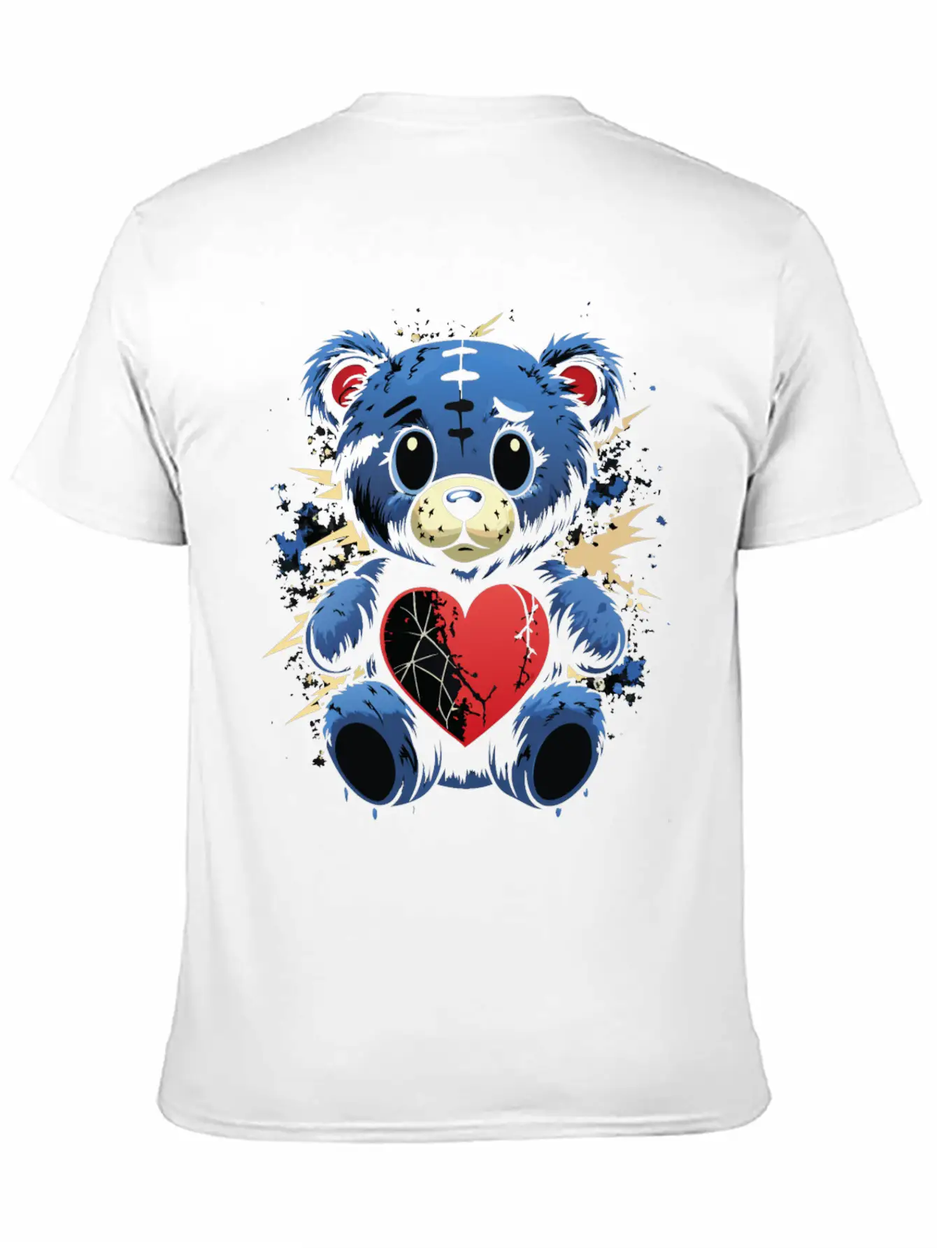 BROKEN HEART BEAR Classic Cotton Tee – Unisex Comfort For Any Season