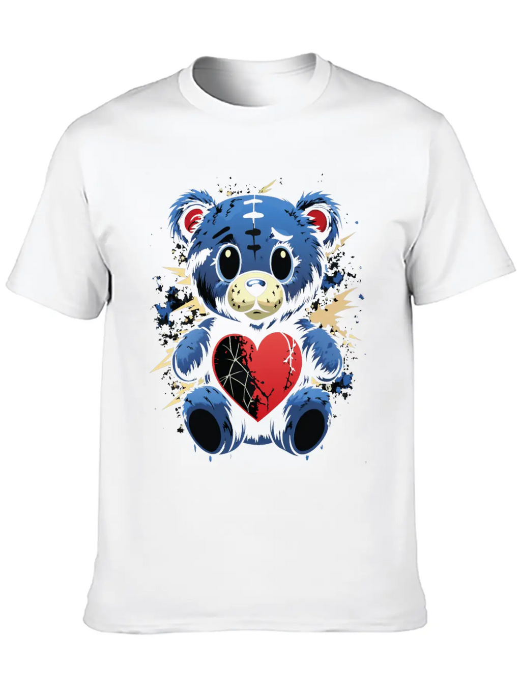 BROKEN HEART BEAR Classic Cotton Tee – Unisex Comfort For Any Season